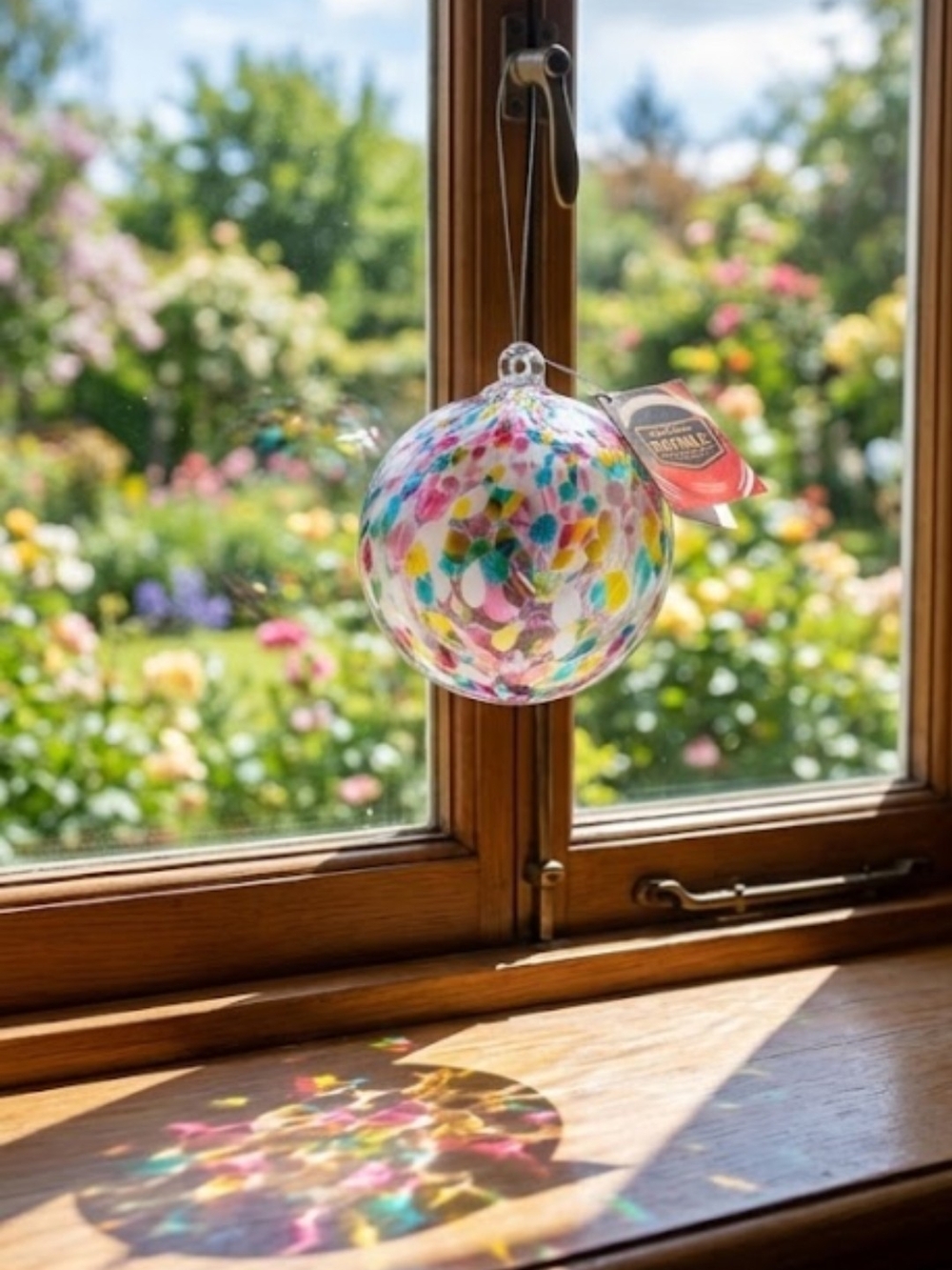 Dale Tiffany Favrile Hand-Blown Art Glass Ornament / Sun Catcher